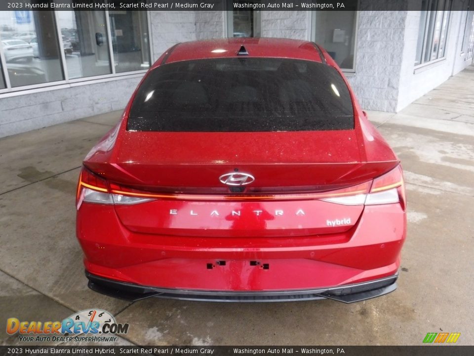 2023 Hyundai Elantra Limited Hybrid Scarlet Red Pearl / Medium Gray Photo #12