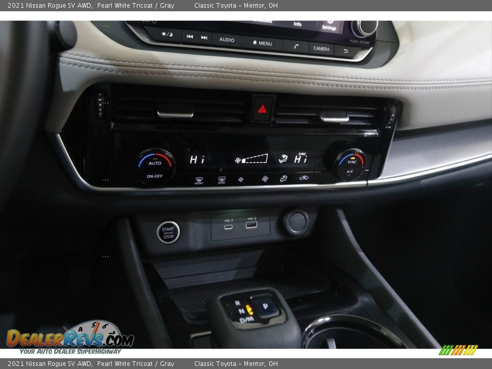 2021 Nissan Rogue SV AWD Pearl White Tricoat / Gray Photo #13