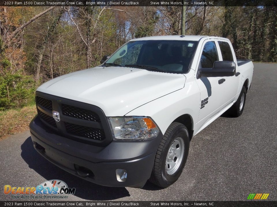 2023 Ram 1500 Classic Tradesman Crew Cab Bright White / Diesel Gray/Black Photo #2