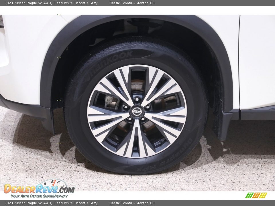 2021 Nissan Rogue SV AWD Pearl White Tricoat / Gray Photo #21