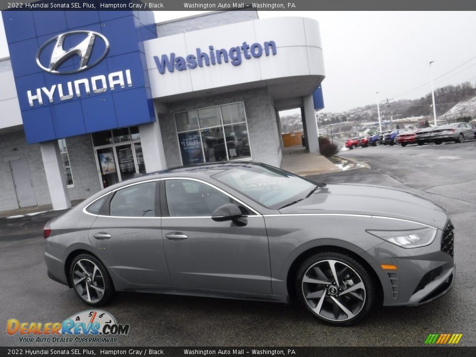 2022 Hyundai Sonata SEL Plus Hampton Gray / Black Photo #2