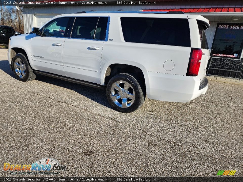 2015 Chevrolet Suburban LTZ 4WD Summit White / Cocoa/Mahogany Photo #2