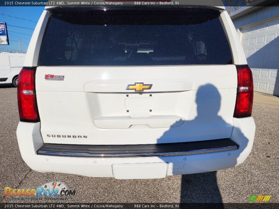 2015 Chevrolet Suburban LTZ 4WD Summit White / Cocoa/Mahogany Photo #3