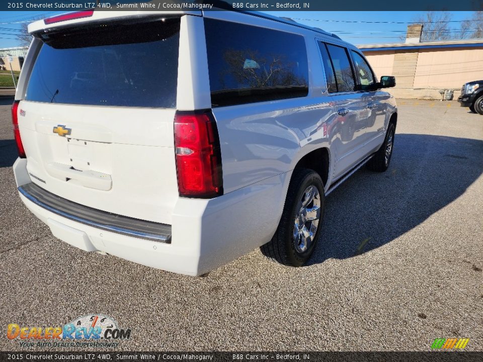 2015 Chevrolet Suburban LTZ 4WD Summit White / Cocoa/Mahogany Photo #4