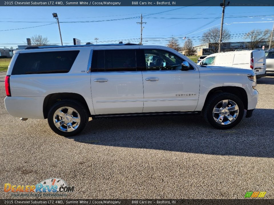 2015 Chevrolet Suburban LTZ 4WD Summit White / Cocoa/Mahogany Photo #5