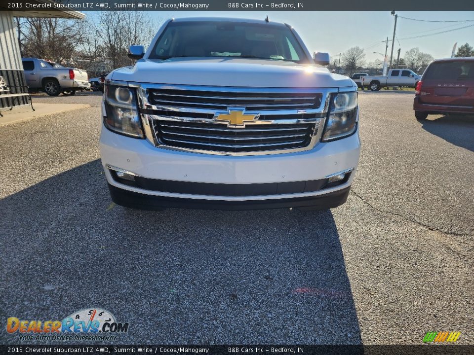 2015 Chevrolet Suburban LTZ 4WD Summit White / Cocoa/Mahogany Photo #6