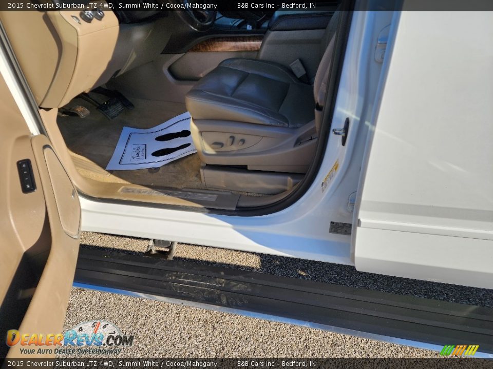 2015 Chevrolet Suburban LTZ 4WD Summit White / Cocoa/Mahogany Photo #10