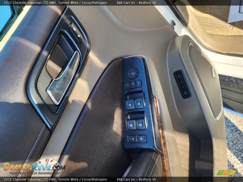 2015 Chevrolet Suburban LTZ 4WD Summit White / Cocoa/Mahogany Photo #11