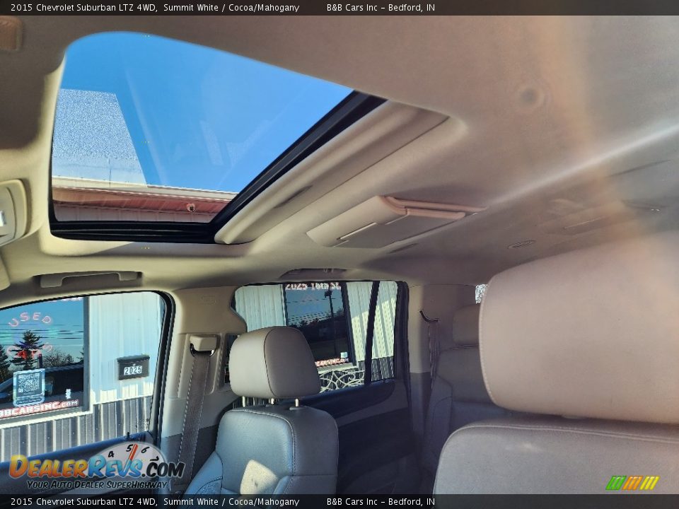 2015 Chevrolet Suburban LTZ 4WD Summit White / Cocoa/Mahogany Photo #12