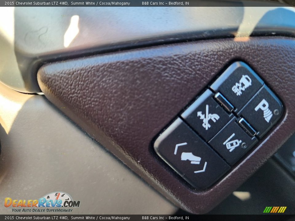 2015 Chevrolet Suburban LTZ 4WD Summit White / Cocoa/Mahogany Photo #13