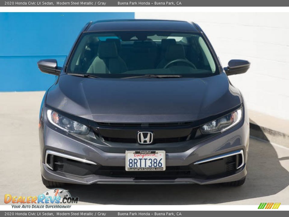 2020 Honda Civic LX Sedan Modern Steel Metallic / Gray Photo #7