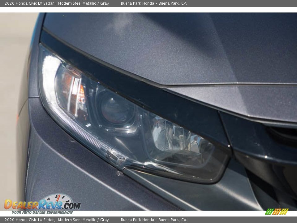 2020 Honda Civic LX Sedan Modern Steel Metallic / Gray Photo #8