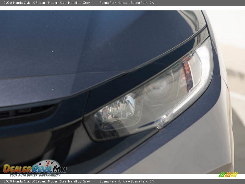 2020 Honda Civic LX Sedan Modern Steel Metallic / Gray Photo #9