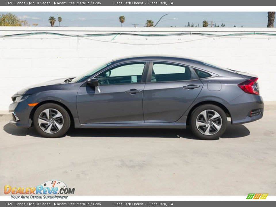 2020 Honda Civic LX Sedan Modern Steel Metallic / Gray Photo #10