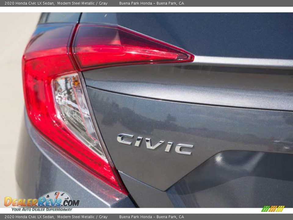2020 Honda Civic LX Sedan Modern Steel Metallic / Gray Photo #12