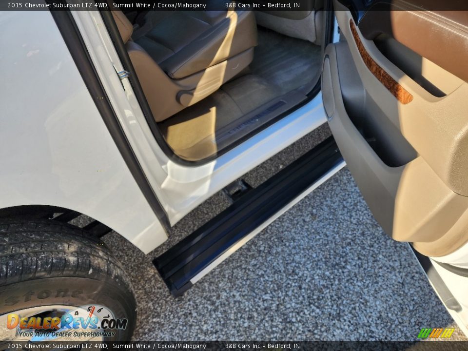 2015 Chevrolet Suburban LTZ 4WD Summit White / Cocoa/Mahogany Photo #29