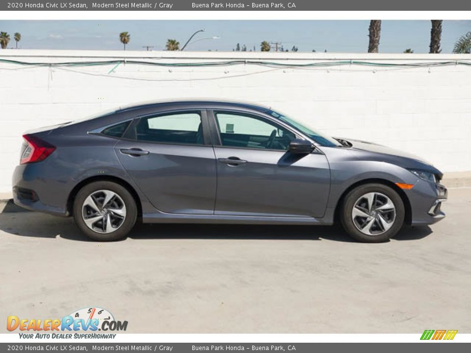 2020 Honda Civic LX Sedan Modern Steel Metallic / Gray Photo #14