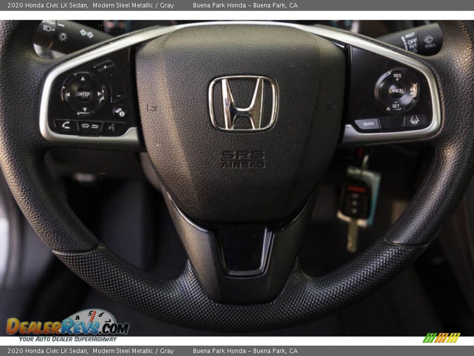 2020 Honda Civic LX Sedan Modern Steel Metallic / Gray Photo #15
