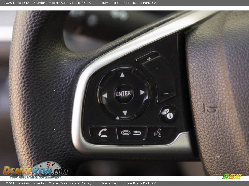 2020 Honda Civic LX Sedan Modern Steel Metallic / Gray Photo #16