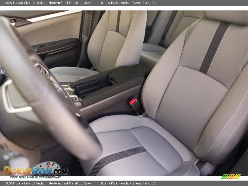 2020 Honda Civic LX Sedan Modern Steel Metallic / Gray Photo #18