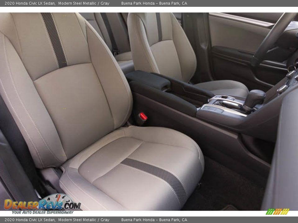 2020 Honda Civic LX Sedan Modern Steel Metallic / Gray Photo #24