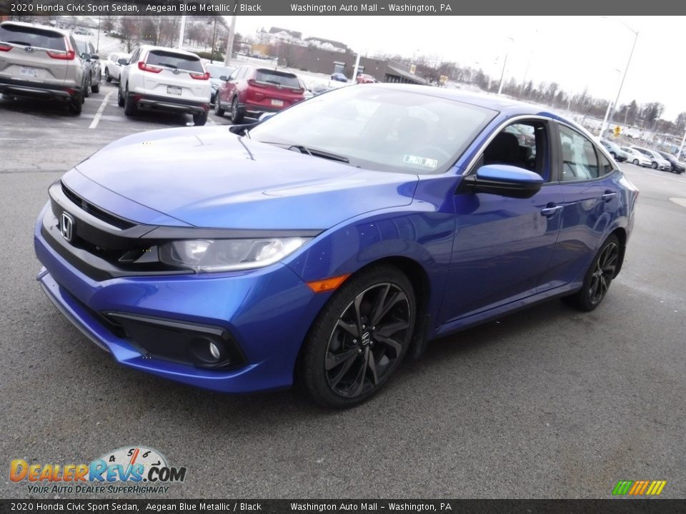 Front 3/4 View of 2020 Honda Civic Sport Sedan Photo #4