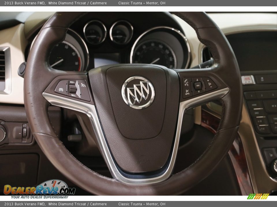 2013 Buick Verano FWD White Diamond Tricoat / Cashmere Photo #7