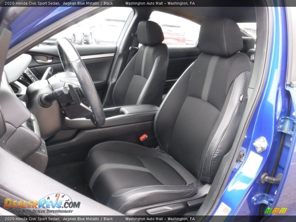 2020 Honda Civic Sport Sedan Aegean Blue Metallic / Black Photo #12