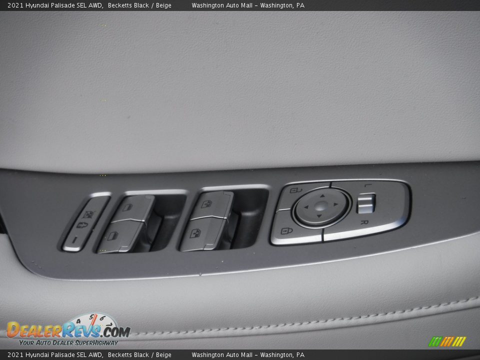 2021 Hyundai Palisade SEL AWD Becketts Black / Beige Photo #22