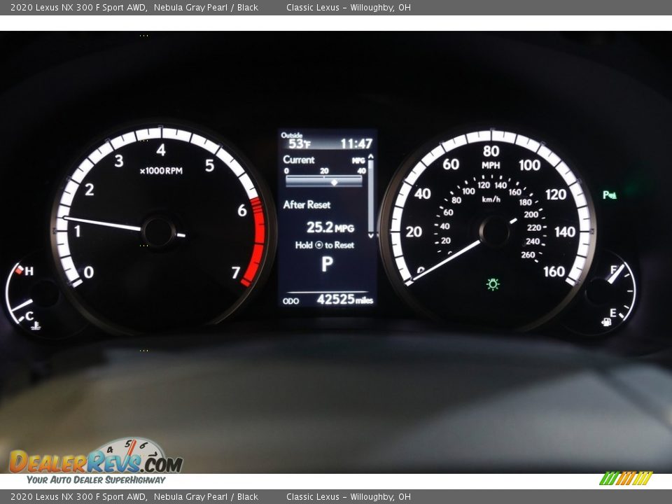 2020 Lexus NX 300 F Sport AWD Gauges Photo #8