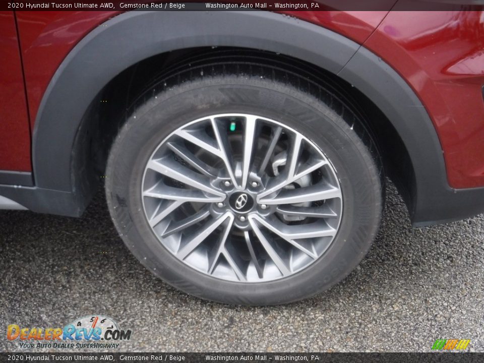 2020 Hyundai Tucson Ultimate AWD Gemstone Red / Beige Photo #3