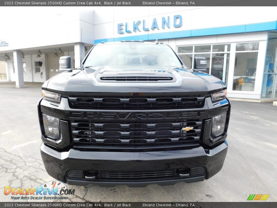 2023 Chevrolet Silverado 2500HD Custom Crew Cab 4x4 Black / Jet Black Photo #4