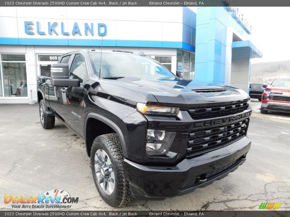 2023 Chevrolet Silverado 2500HD Custom Crew Cab 4x4 Black / Jet Black Photo #5