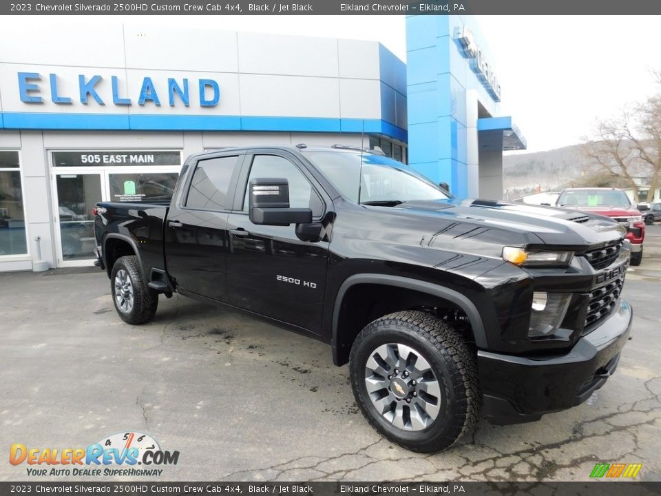 2023 Chevrolet Silverado 2500HD Custom Crew Cab 4x4 Black / Jet Black Photo #6