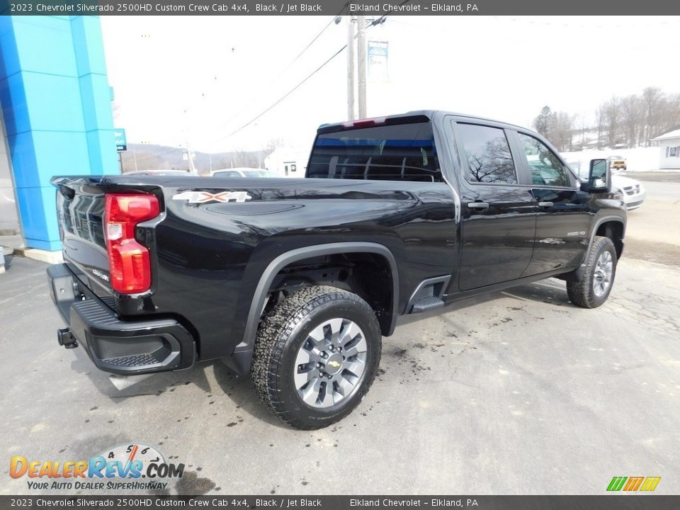 2023 Chevrolet Silverado 2500HD Custom Crew Cab 4x4 Black / Jet Black Photo #9