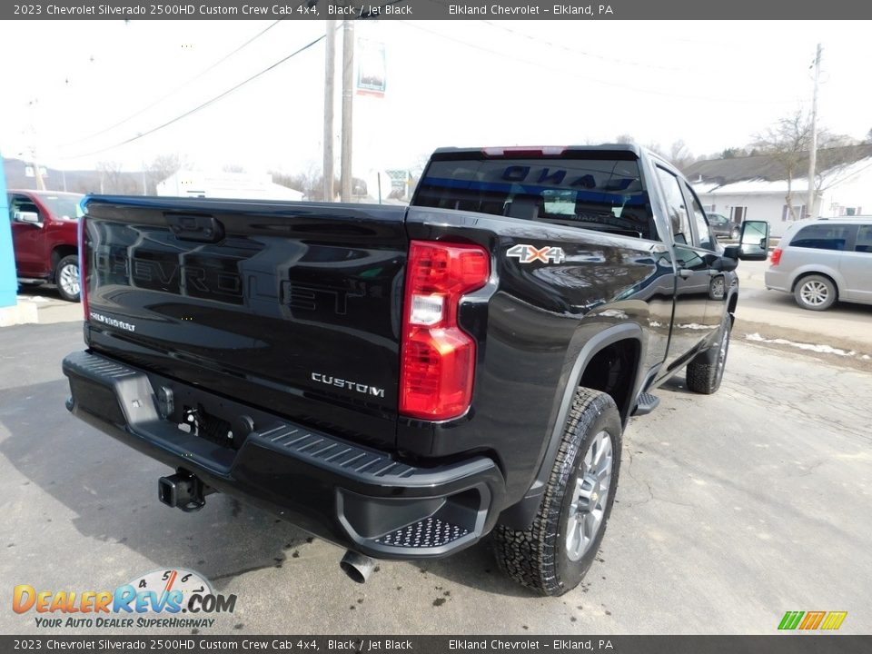 2023 Chevrolet Silverado 2500HD Custom Crew Cab 4x4 Black / Jet Black Photo #10