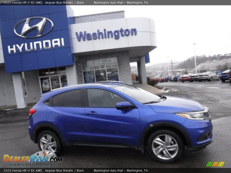 2020 Honda HR-V EX AWD Aegean Blue Metallic / Black Photo #2