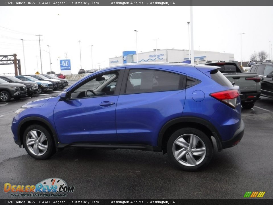 Aegean Blue Metallic 2020 Honda HR-V EX AWD Photo #6