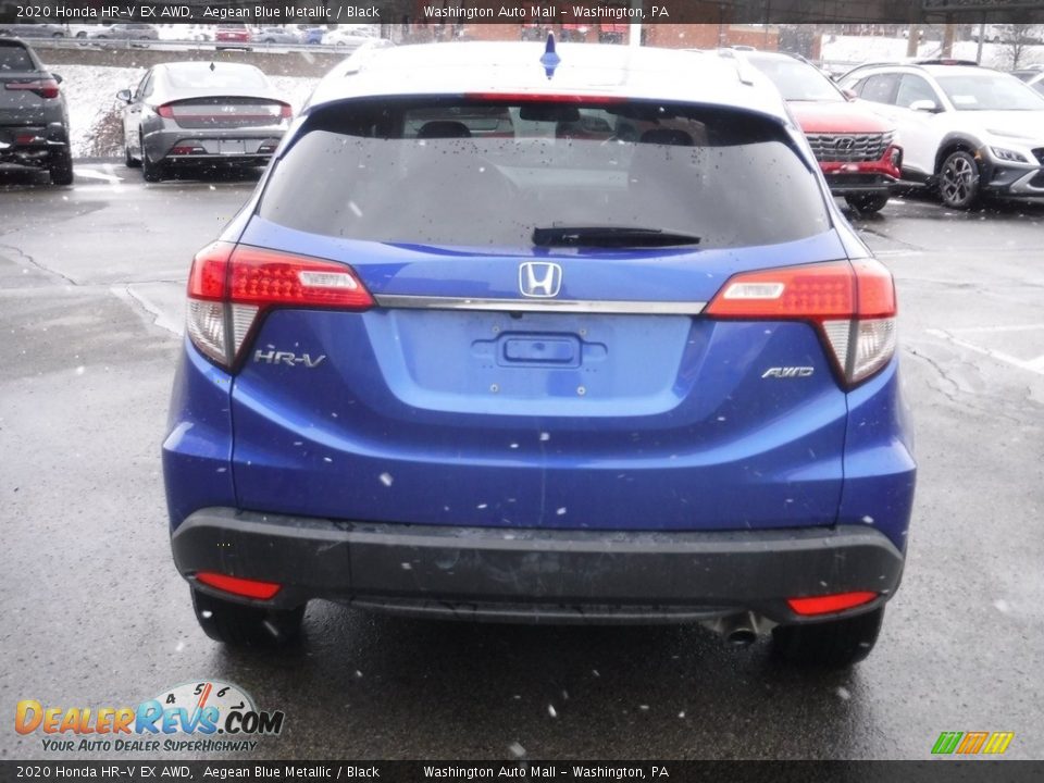 2020 Honda HR-V EX AWD Aegean Blue Metallic / Black Photo #7