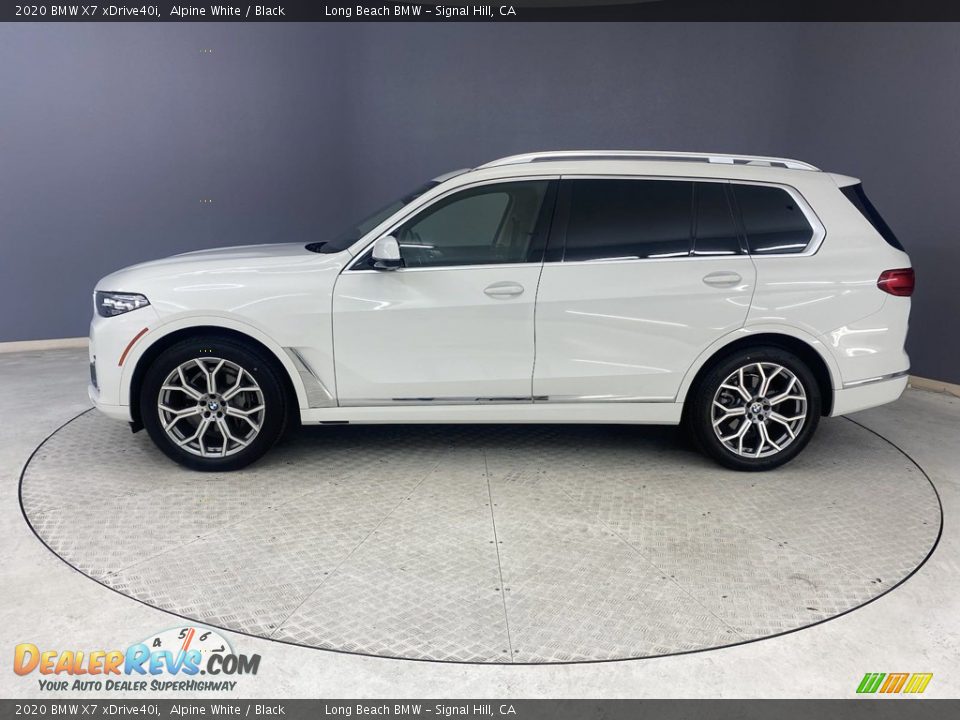 2020 BMW X7 xDrive40i Alpine White / Black Photo #3