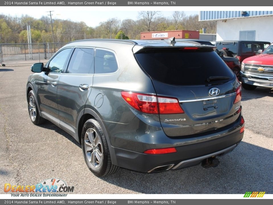 2014 Hyundai Santa Fe Limited AWD Hampton Green Pearl / Beige Photo #3