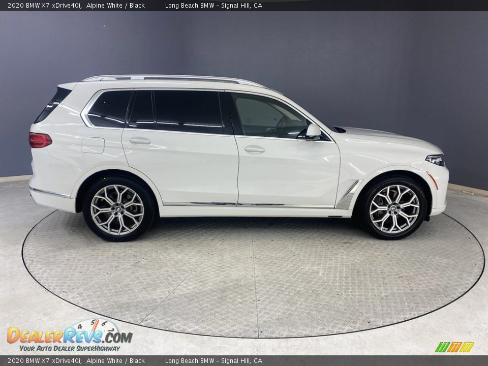 2020 BMW X7 xDrive40i Alpine White / Black Photo #5