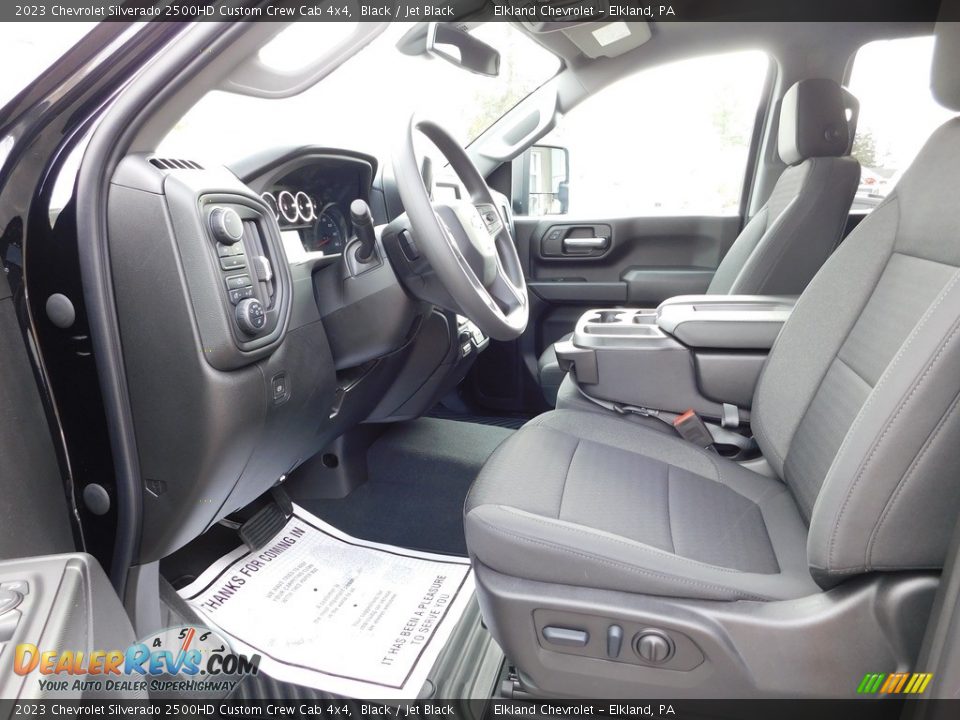 2023 Chevrolet Silverado 2500HD Custom Crew Cab 4x4 Black / Jet Black Photo #21