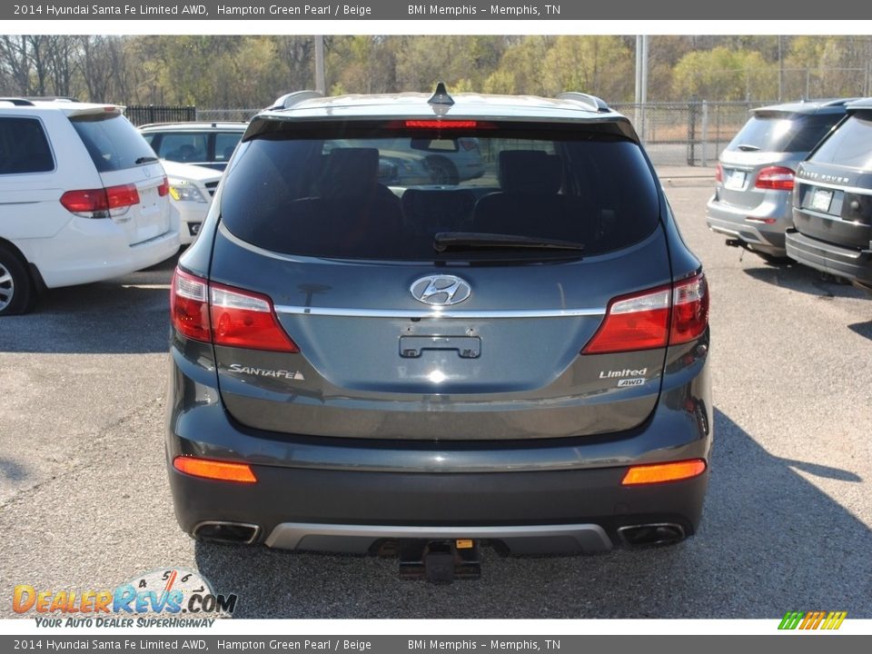 2014 Hyundai Santa Fe Limited AWD Hampton Green Pearl / Beige Photo #4