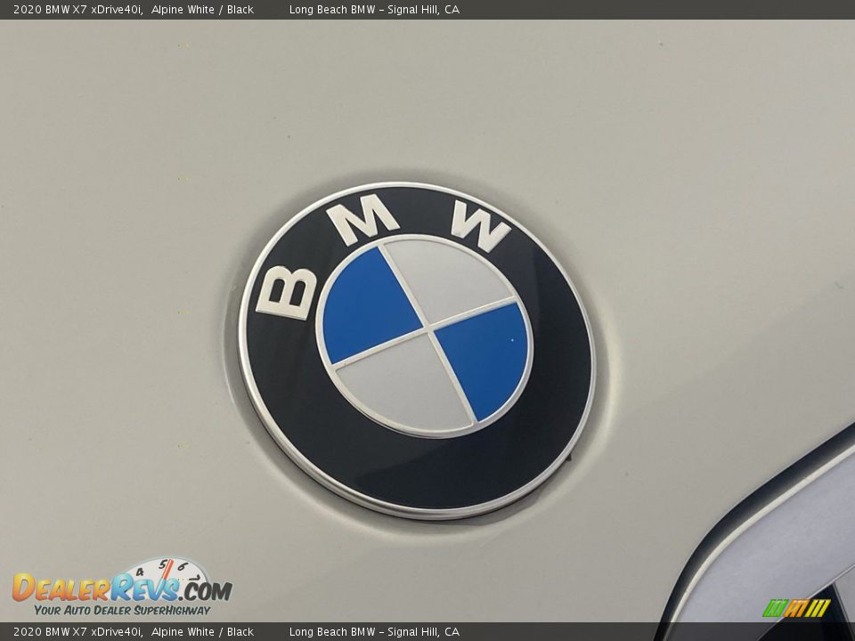 2020 BMW X7 xDrive40i Alpine White / Black Photo #7