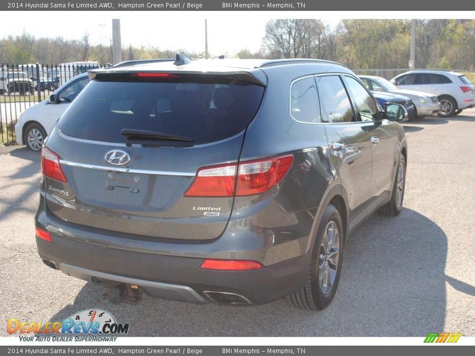 2014 Hyundai Santa Fe Limited AWD Hampton Green Pearl / Beige Photo #5