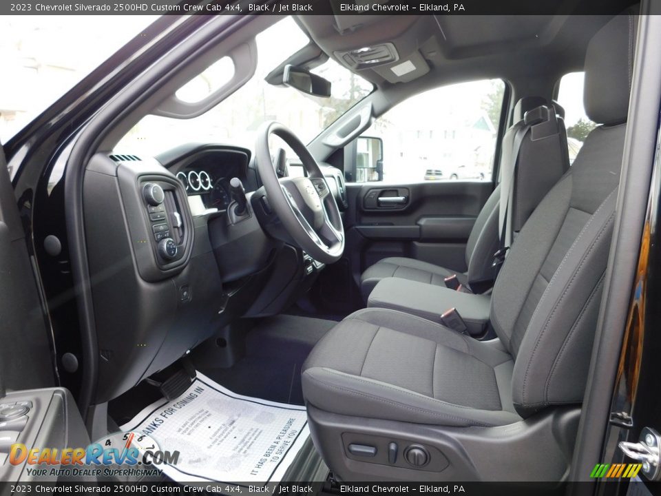 2023 Chevrolet Silverado 2500HD Custom Crew Cab 4x4 Black / Jet Black Photo #23