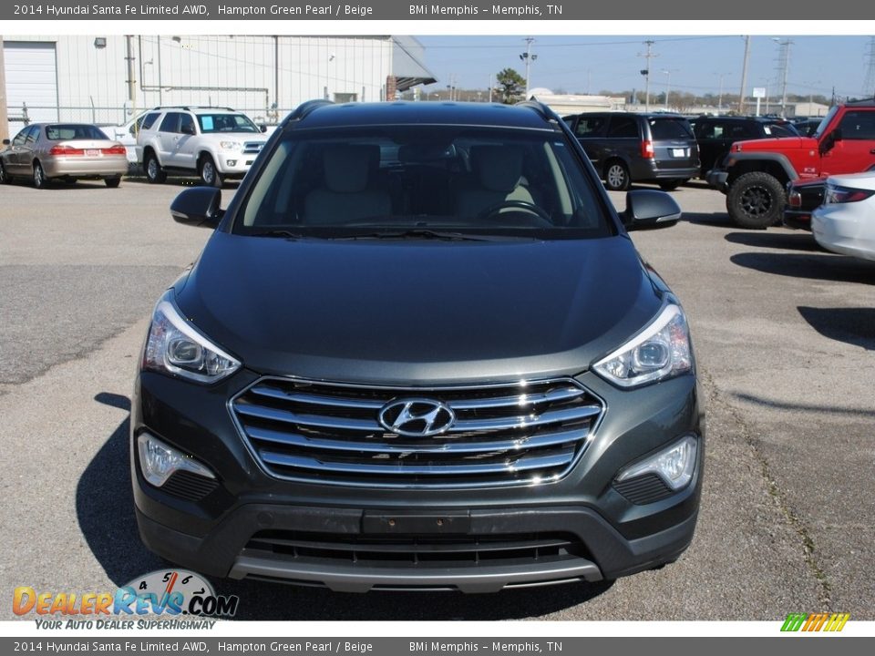2014 Hyundai Santa Fe Limited AWD Hampton Green Pearl / Beige Photo #8