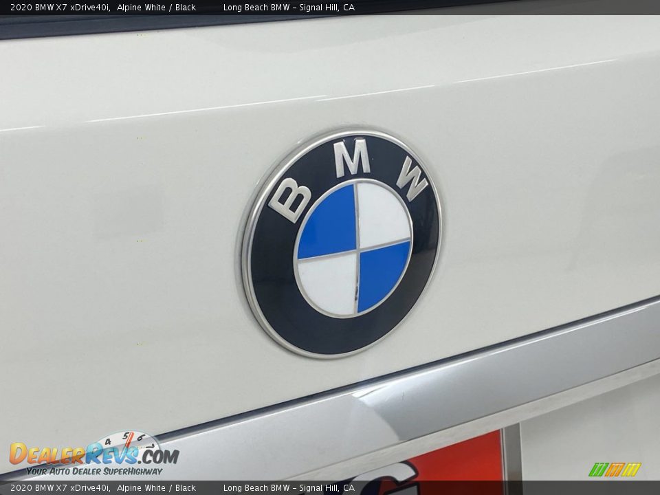 2020 BMW X7 xDrive40i Alpine White / Black Photo #9