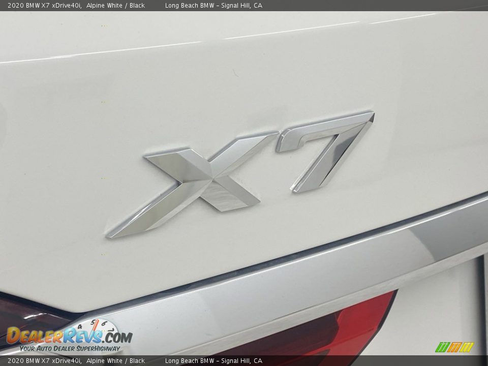 2020 BMW X7 xDrive40i Alpine White / Black Photo #10